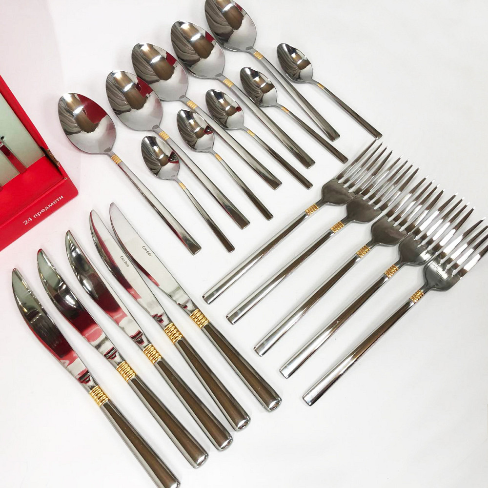 Набір столових приладів 24 предметів Con Brio CB-3912 KV-60 Львів - фото 6