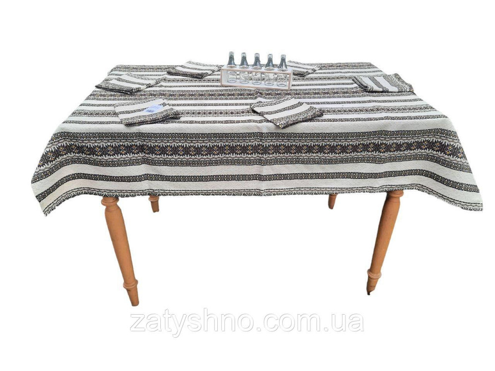 Кофейная  скатерть с салфетками  вышитая  230*140 Киев - изображение 2