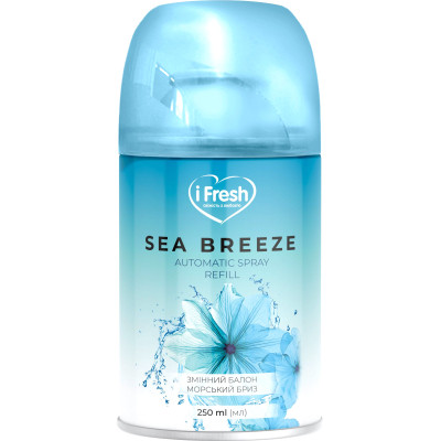 Освежитель воздуха iFresh Sea Breeze Сменный баллон 250 мл (4820268100221) Винница - изображение 1