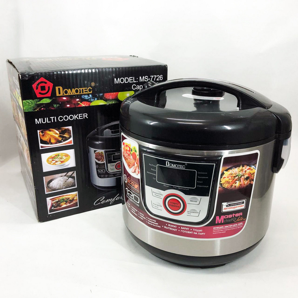 Мультиварка для будинку якісна мультиварка Domotec MS-7726 5 л 1500 Вт, Побутові мультиварки рисоварки HM-44 Львів - фото 9