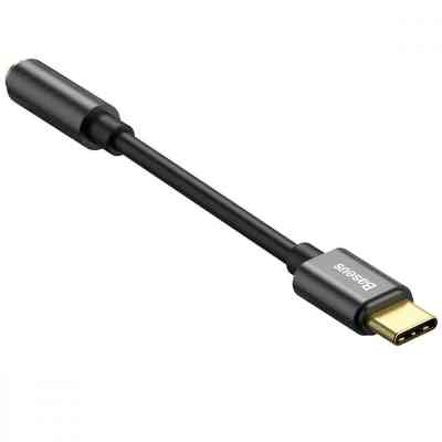 Перехідник USB-C M to 3.5mm F 0.1m black Baseus (CATL54-01) Вінниця