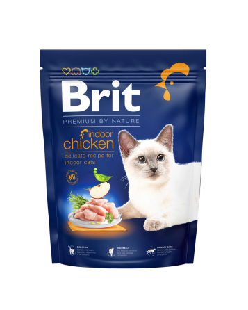 Сухий корм Бріт Brit Premium by Nature Cat Indoor Chicken з курячим м'ясом для котів, 300 г Вінниця