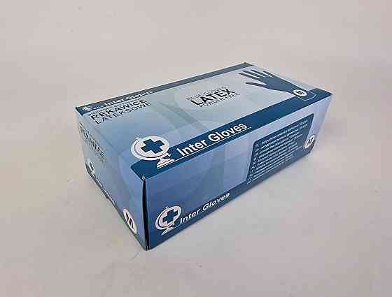 Гумові рукавички "Ambulance" Inter Globus 50 шт. (М) (1 пачка) Харків