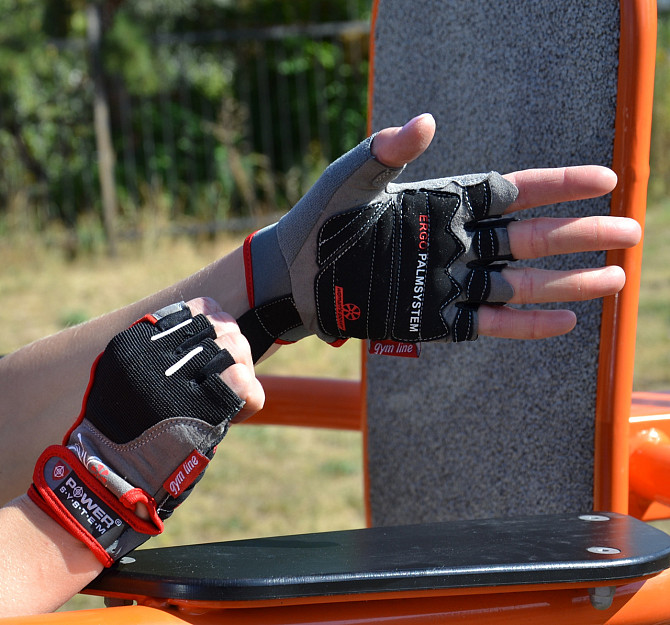 Рукавички для фітнесу Power System PS-2570 Woman’s Power жіночі Black/Red M Кам'янське - фото 9