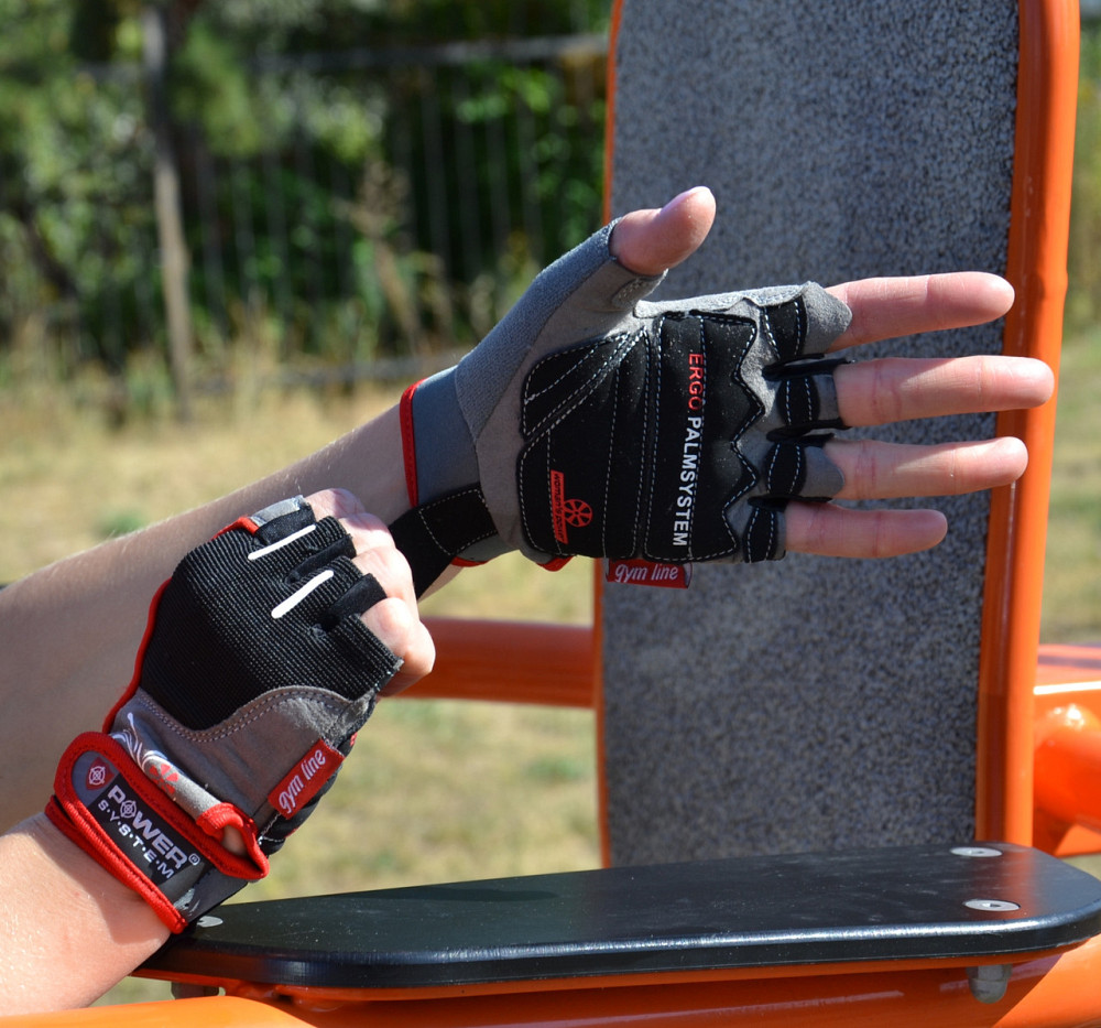Рукавички для фітнесу Power System PS-2570 Woman’s Power жіночі Black/Red M Кам'янське - фото 9