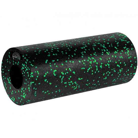 Масажний ролик (роллер) гладкий PowerPlay PP-4348 2 in 1 EPP Foam Roller Чорно/Зелений (33x14см.) Кам'янське
