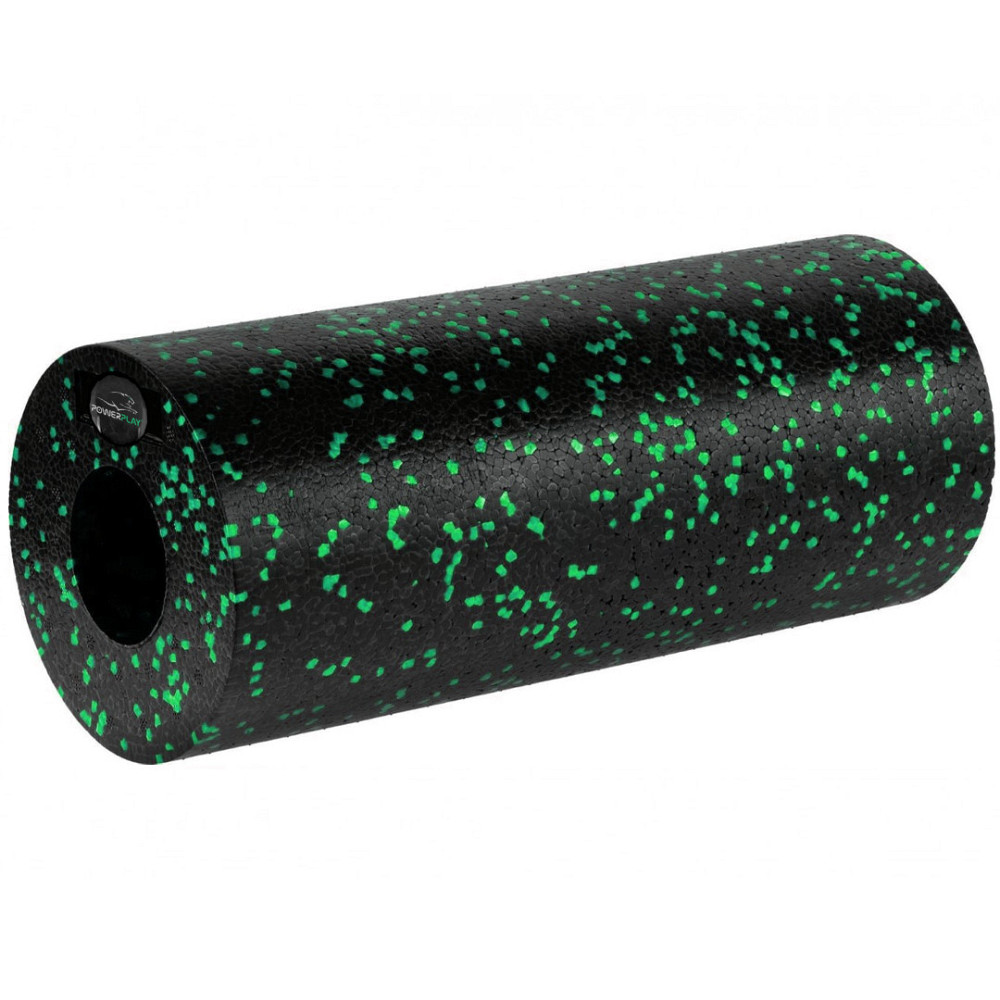 Масажний ролик (роллер) гладкий PowerPlay PP-4348 2 in 1 EPP Foam Roller Чорно/Зелений (33x14см.) Кам'янське - фото 3