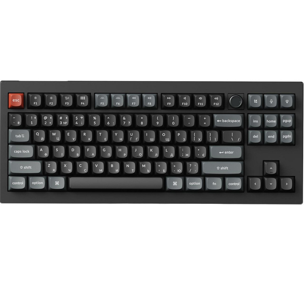 Клавіатура бездротова Keychron V3 Ultra Keychron Red Switch Black RGB (V3U-D1-UA) ( 25310 ) Харьков - изображение 1