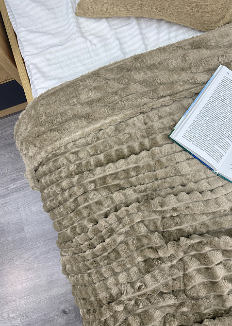 Плед-покривало Кубик 200х220 см (+-10см) Тауп (87-230) Київ - фото 7