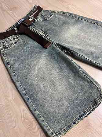 Шорты женские джинсовые Liana 447 бермуды высокая посадка стрейч с ремнем голубые, голубой, 30, 30, 85 см, 120 см Киев