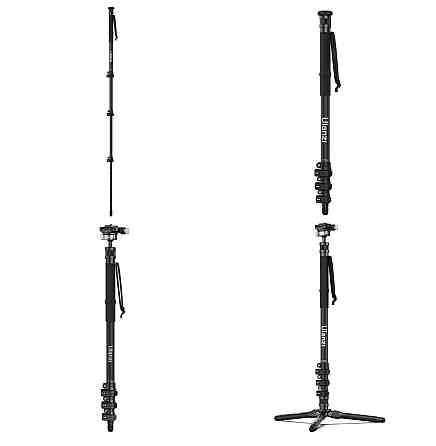 Штатив-монопод туристичний карбоновий з трекінговими палицями 15-146см Ulanzi TT35 Київ