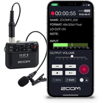 Цифровой диктофон Zoom F2-BT Black цифрова портативна студія (287179) Винница - изображение 7