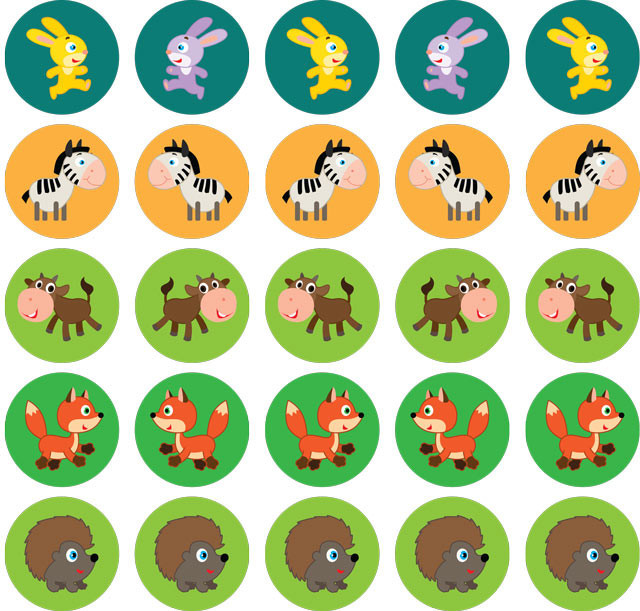 Детская развивающая книга Мама и малыши 