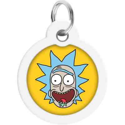 Адресник для тварин WAUDOG Smart ID з QR паспортом "Рік і Морті 3", коло 30 мм (230-0282) Вінниця