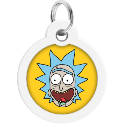 Адресник для тварин WAUDOG Smart ID з QR паспортом "Рік і Морті 3", коло 30 мм (230-0282) Вінниця - фото 2