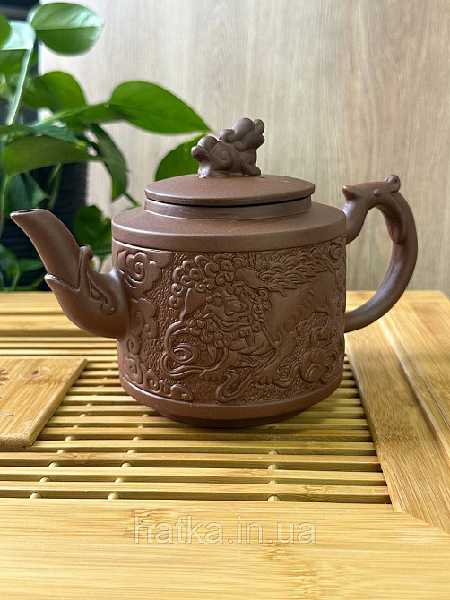 Чайник заварювальний ісинська глина 800 мл "ЛЕВ" світлий Т2593-1 Київ - фото 1