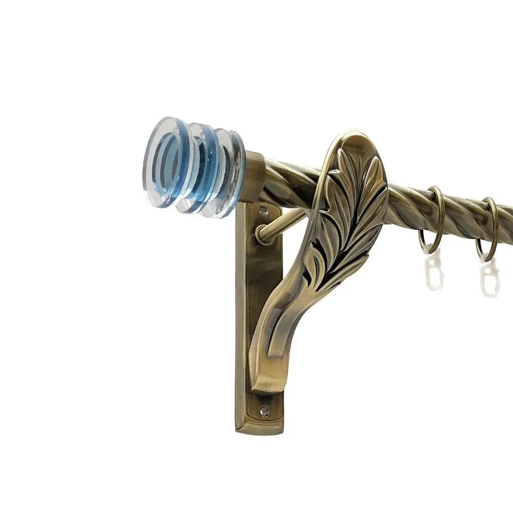 Карниз Orvit Акварія металевий однорядний ретро скручена труба кільце металеве Антик 25 мм 240 см (00-00016719) Львів - фото 1