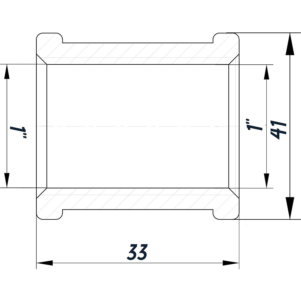 Муфта 1″ВВ нікельована восьмигранна NM551O OPTIMUM Тернополь - изображение 3