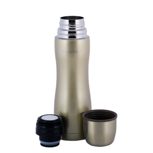 Термос 500мл з нерж.сталі (1 чашка; блакитний, салатовий, рожевий, бежевий) KAMILLE Житомир - фото 13