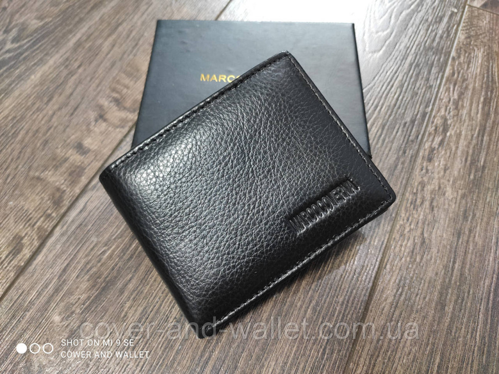 Компактний шкіряний чоловічий гаманець на магнітах Marco Coverna M101 Київ - фото 10