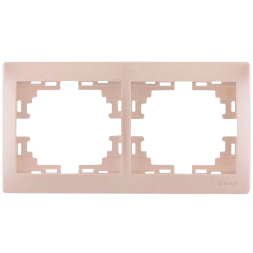 MIRA перлинно-білий перламутр Рамка горизонтальна 2-а без вставки Лезард Житомир - изображение 1