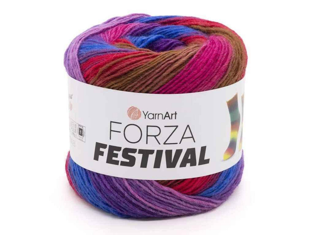 Пряжа Forza Festival 75% вовна 25% поліамід 420м 100г 4шт/уп арт.2911 ТМ YARNART Київ - фото 1