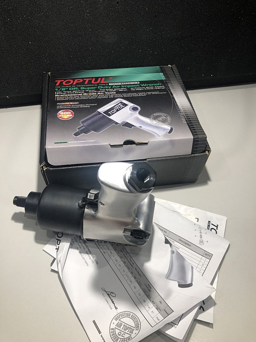 Гайковерт для автосервісу пневматичний 1/2" 814N/m 8000об/хв TOPTUL KAAA1660B Одеса - фото 4