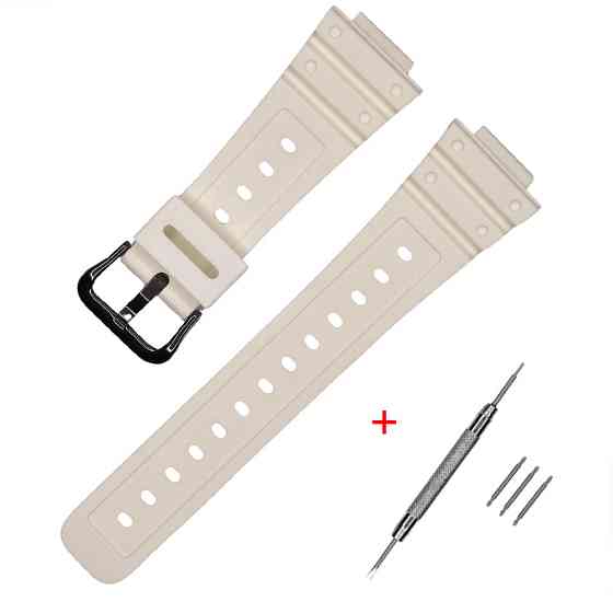 Ремінець для Casio G-Shock DW-5600 B White BK SBR Київ