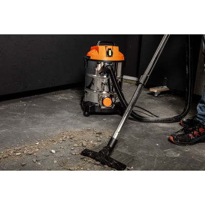 Пилосос будівельний Neo Tools 1400Вт, 18 кПа, 30л, HEPA, колеса, 5.92кг (04-738) Вінниця - фото 11