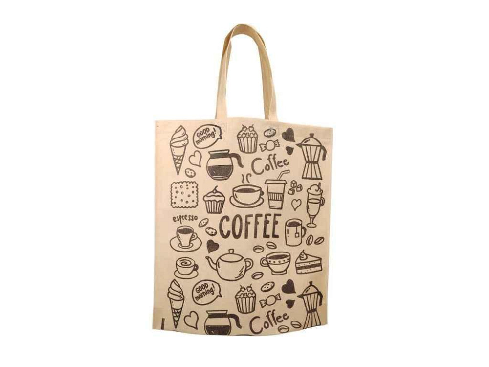 Еко сумка Coffee Концентрат бежевий 365x400(1*30) 500мм ТМ RendPak Київ - фото 1