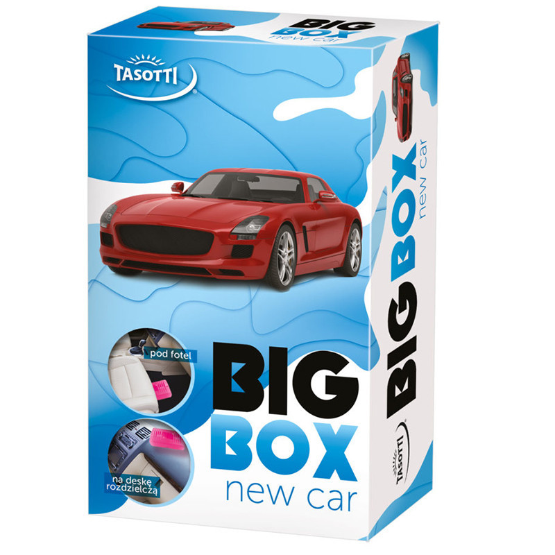 Ароматизатор для авто під сидіння "Big box" New Car (Нова машина) 58г Tasotti Київ - фото 1