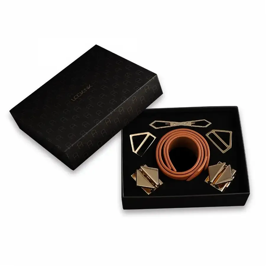 Наручники LOCKINK Wristcuffs/Anklecuffs Brown Set Львів - фото 8