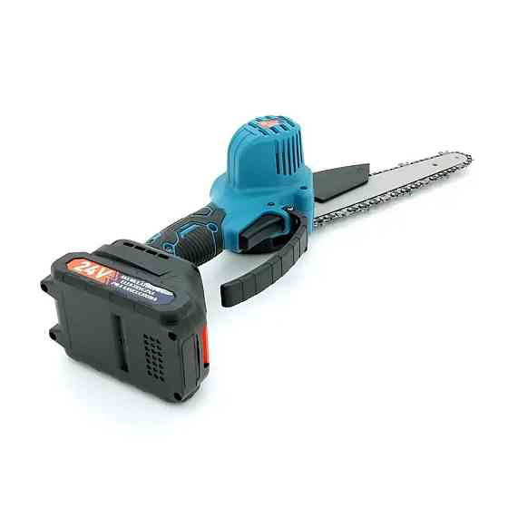 Пила з поперечним двигуном KRAFFTEC 8" (20см) 24 В, Електропилка для гілок дерев NJ-856 в саду Київ