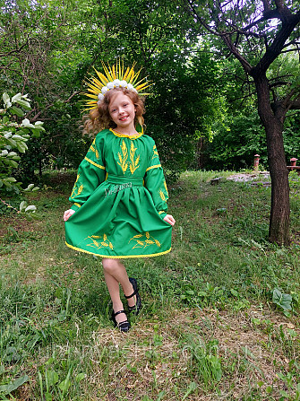 Дитяче вишите плаття з колосками Кривий Ріг - фото 2
