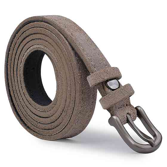 Женский замшевый ремень Vintage 20771 Серый Киев