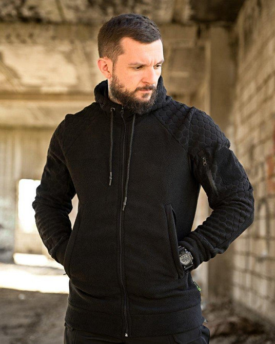 Тактична флісовка сота чорна ПП7963 Одеса - фото 1