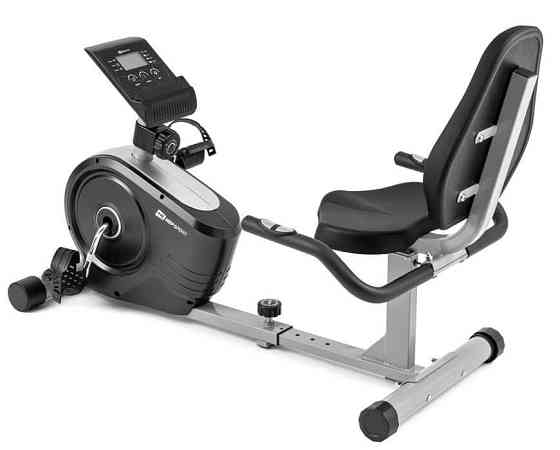 Горизонтальный велотренажер Hop-Sport HS-2050L Beat серебристый Киев