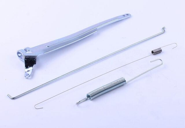 Рычаг привода дроссельной заслонки + тяга + пружина - 188F Мукачево - изображение 2