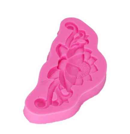 Молд силиконовый Цветок лотоса 42 на 96 мм розовый Киев