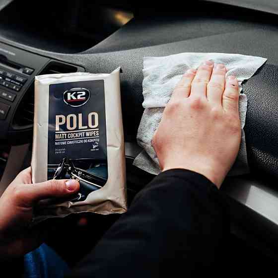 Серветки вологі для очищення панелі приладів та пластикових деталей K2 Polo Matt Cockpit Wipes 24шт Львів