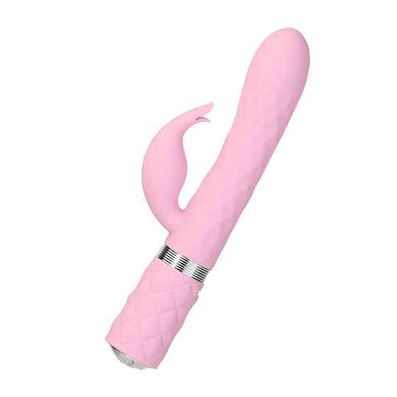 Роскошный кролик с ротацией и вибрацией Pillow Talk Lively, Pink, кристалл Сваровски, тройной отрост Sex Aura Киев