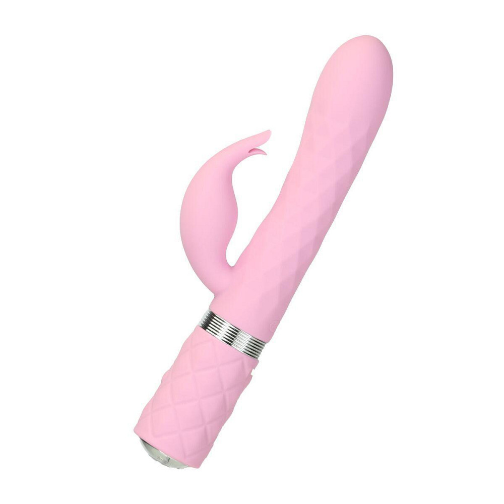 Роскошный кролик с ротацией и вибрацией Pillow Talk Lively, Pink, кристалл Сваровски, тройной отрост Sex Aura Киев - изображение 1