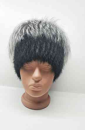 Шапка зимова хутряна жіноча кубанка Мадлен Чорний Харків