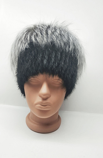 Шапка зимова хутряна жіноча кубанка Мадлен Чорний Харків - фото 1