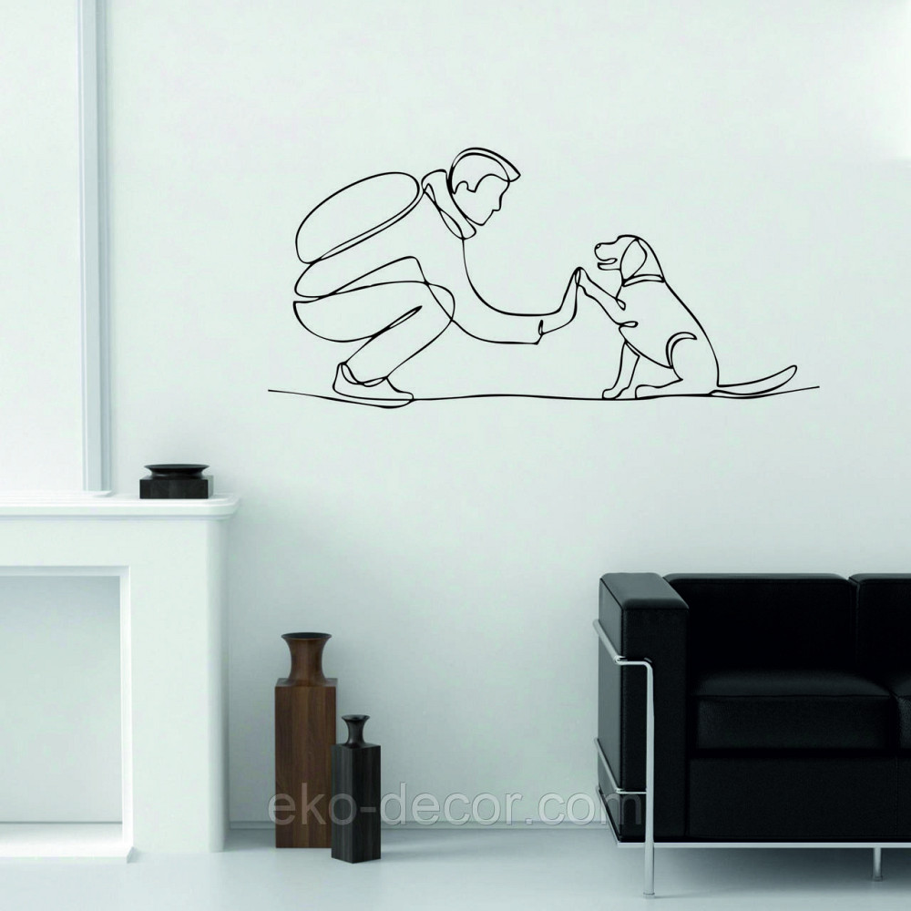 Декоративное настенное Панно «Домашний питомец» Декор на стену 90*42 см, Черный Киев - изображение 3