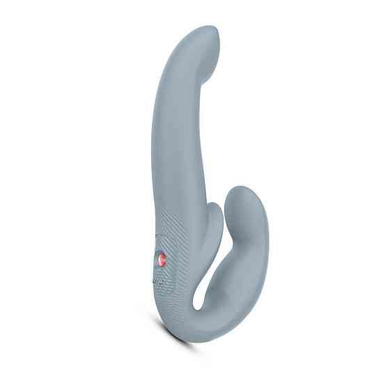 Безремневой страпон с вибрацией Fun Factory SHARE VIBE PRO cool grey, регулируемый Sex Aura Киев