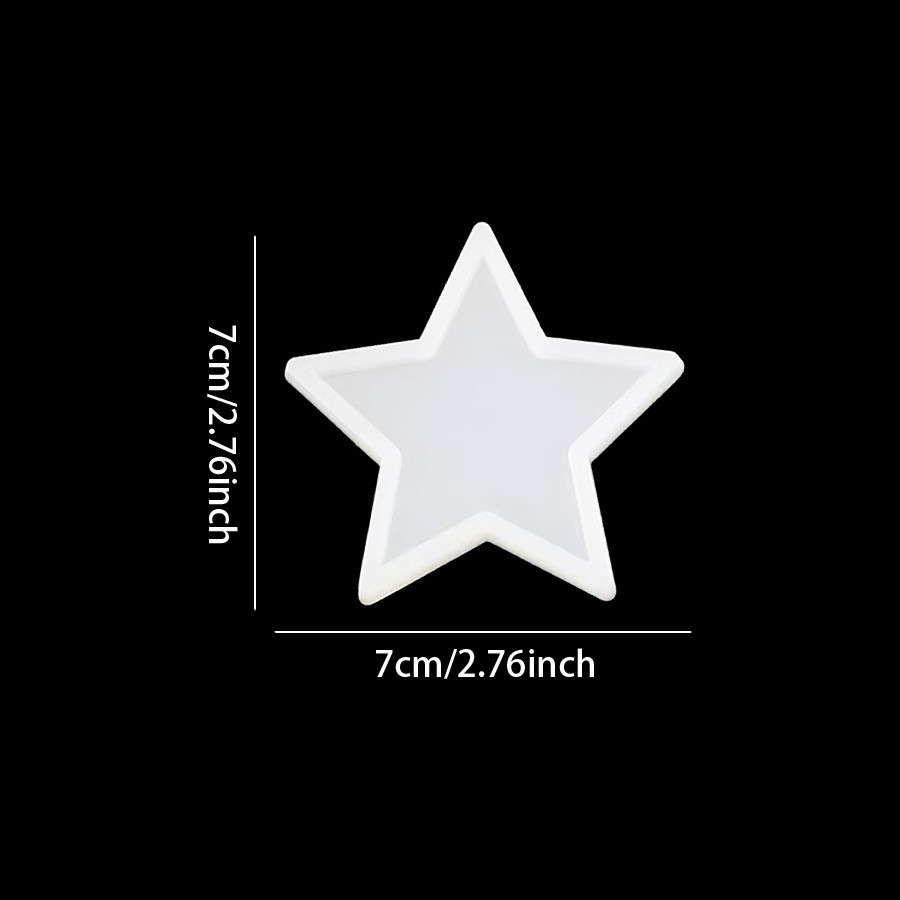 Молд силиконовый Звезда 7 см серый Киев - изображение 2