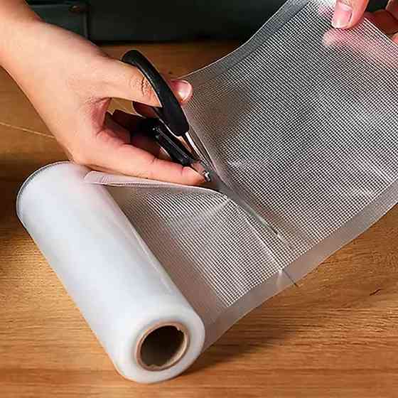 Пакети для вакууматора в рулоні, 3мх25см / Рулон для вакууматора / Вакуумні пакети / Плівка для вакууматора Київ