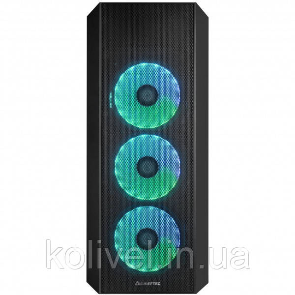 Корпус Chieftec SCORPION 4 GL-04B-UC-OP 4x120mm A-RGB, USB-C, ATX, без БЖ, Black (GL-04B-UC-OP) Киев - изображение 7
