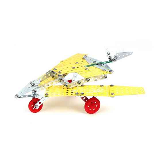 Дитячий Конструктор металевий "Літак-невидимка" ТехноК 4869TXK, 183 деталі Вінниця